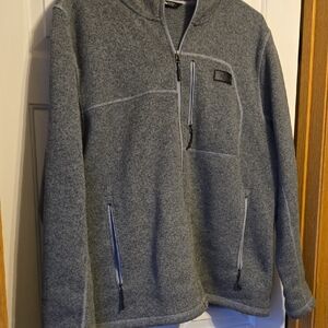 The North Face Men's Heather Gray Performance F leece Jacket